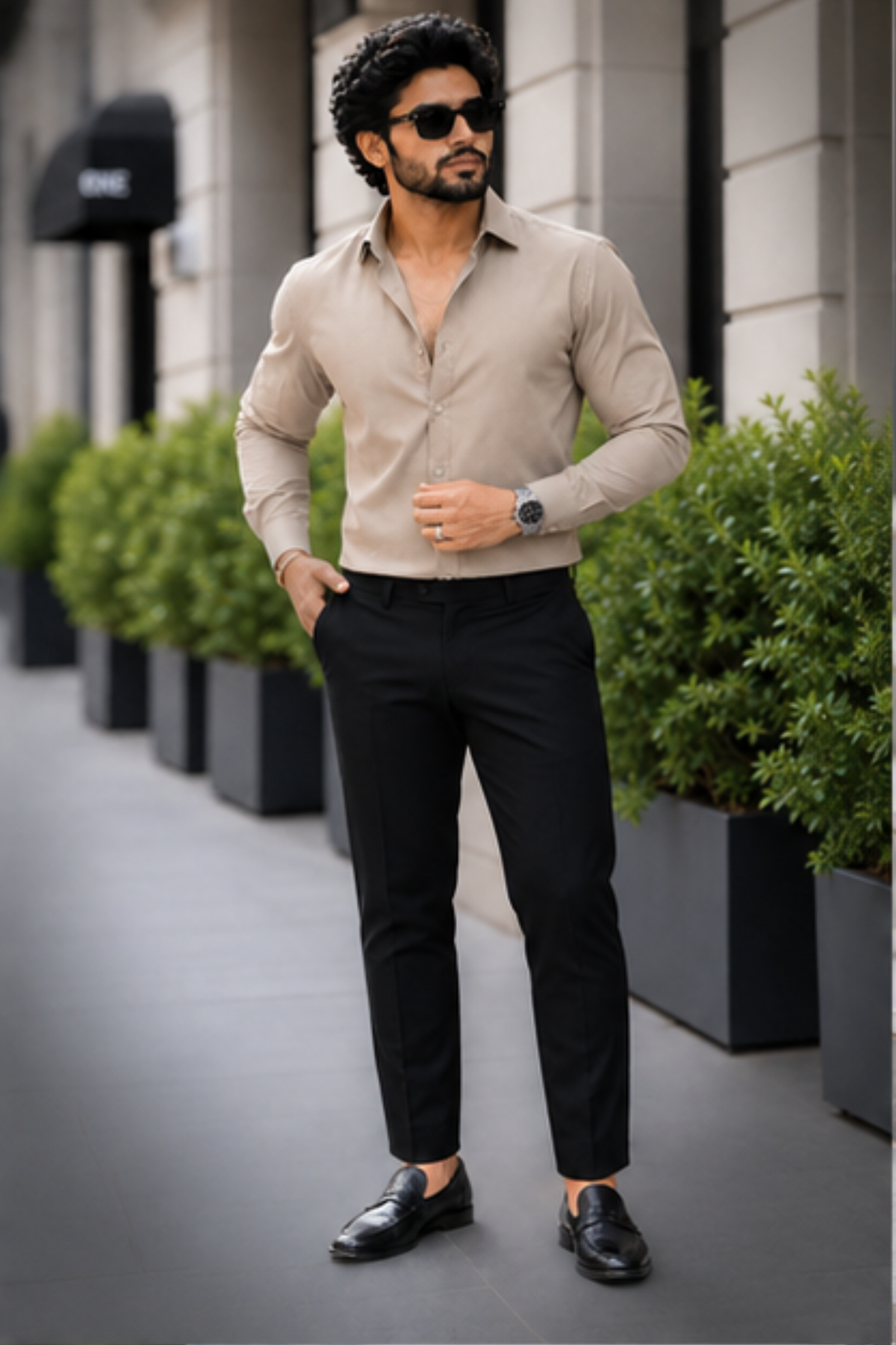 Khaki Full Sleeve Versatile Shirt