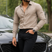 Khaki Full Sleeve Versatile Shirt