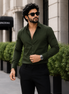 Olive Green Full Sleeve Versatile Shirt