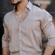Beige Shirt - Pure cotton