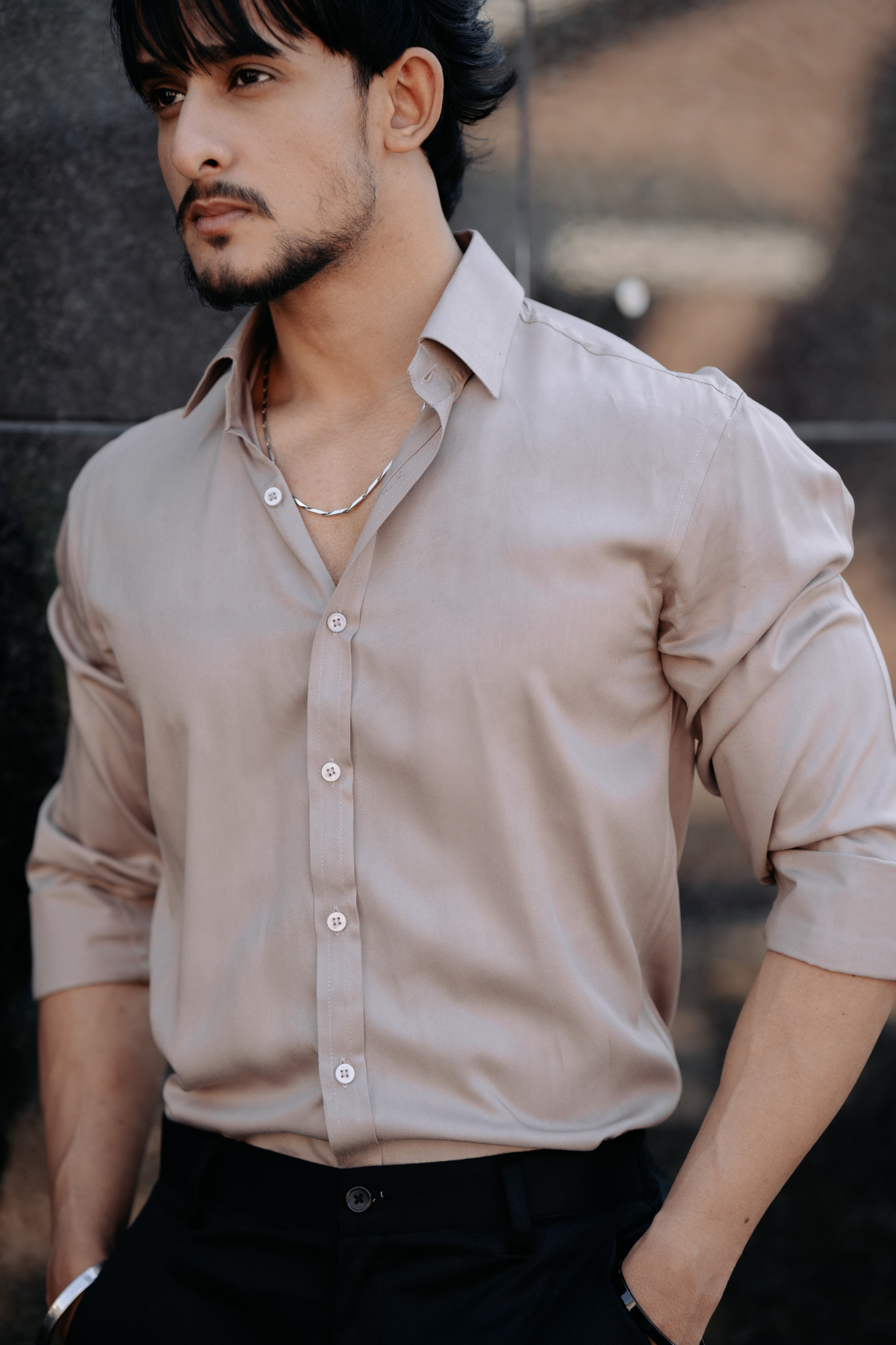 Beige Shirt - Pure cotton