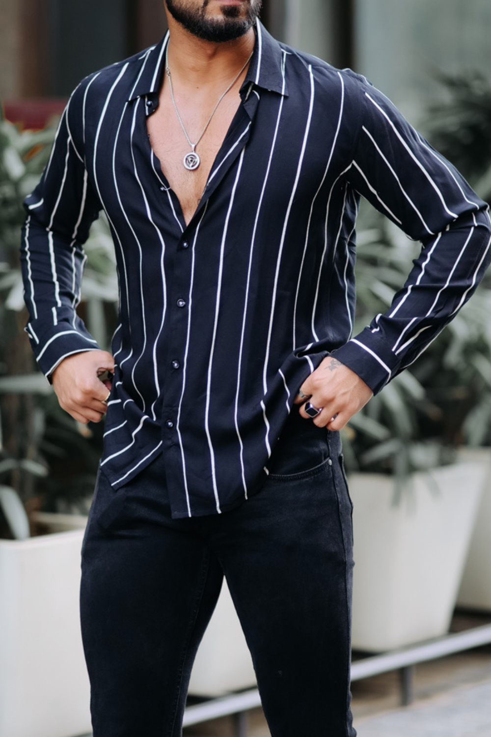 Black Stripe Shirt