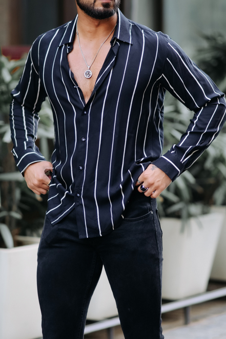 Black Stripe Shirt
