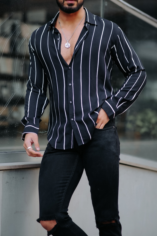 Black Stripe Shirt