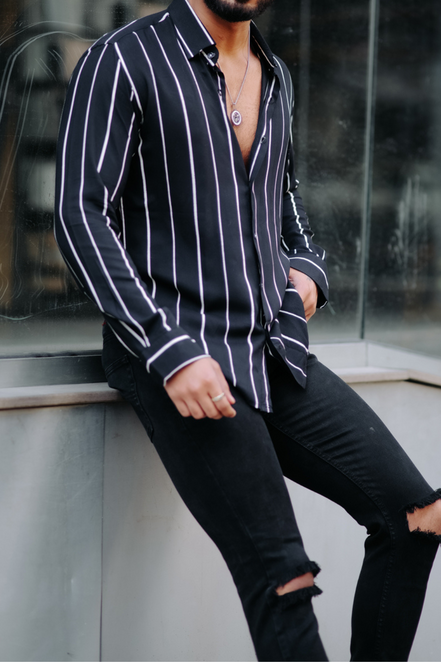 Black Stripe Shirt