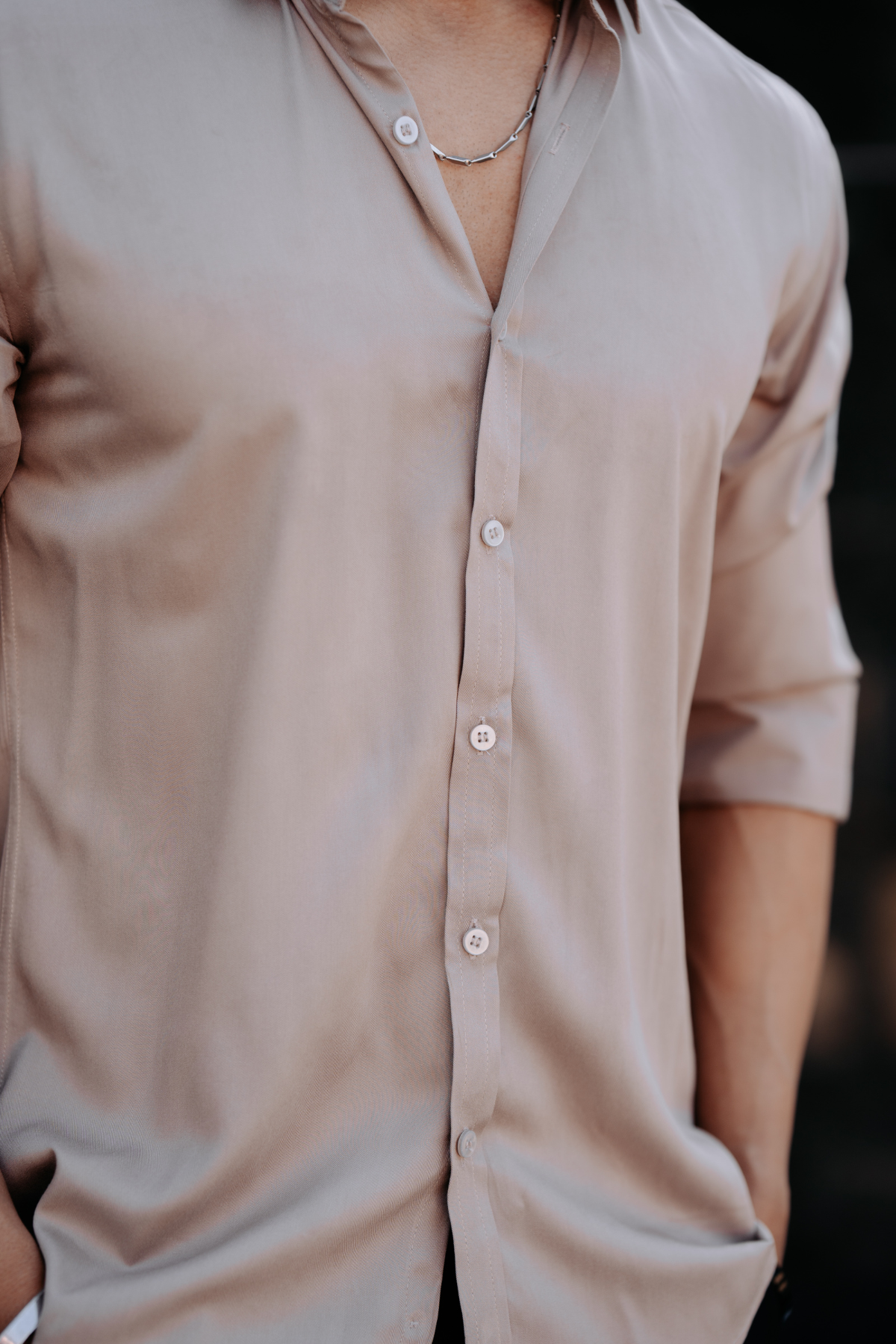 Beige Shirt - Pure cotton