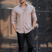 Beige Shirt - Pure cotton
