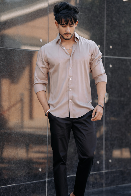 Beige Shirt - Pure cotton