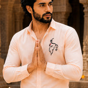 Hanuman Ji Designer Shirt - Bhagwa