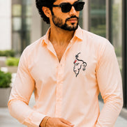 Hanuman Ji Designer Shirt - Bhagwa