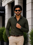 Olive Green Full Sleeve Versatile Shirt